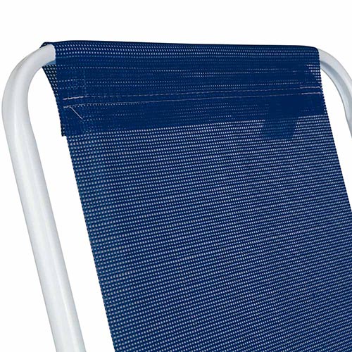 Sillas Playeras Alta Acero Sannet Azul Marino Mor
