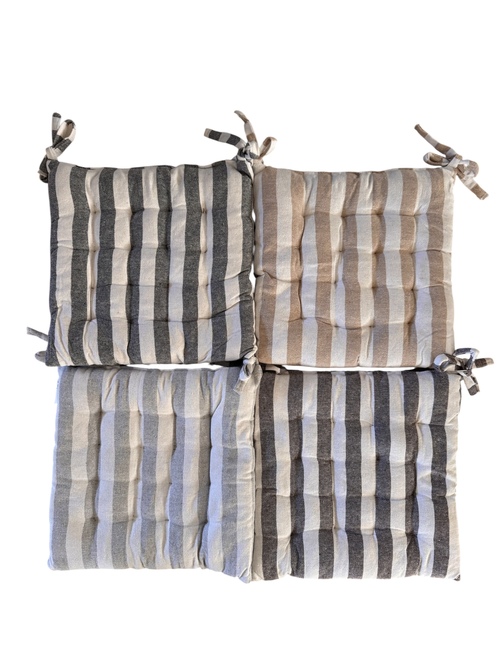 Almohadones Cotton Con Tiritas 40x40cm.