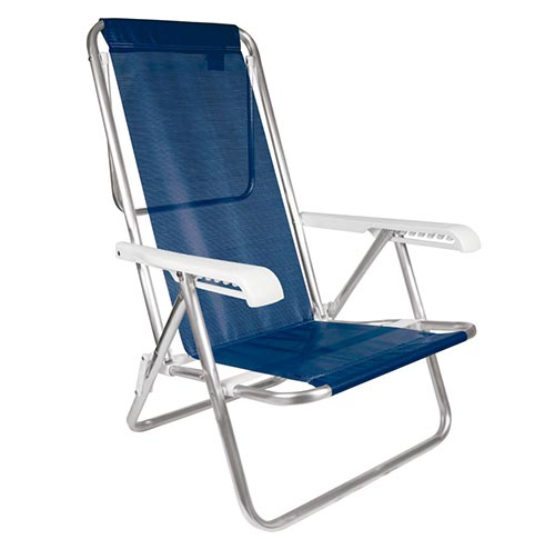 Sillas Playeras 8 Pos. Aluminio Sannet Marino Mor