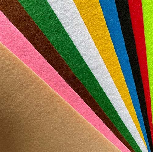 Fieltro Manualidades 20x30Cm Pack x 10 Unidades