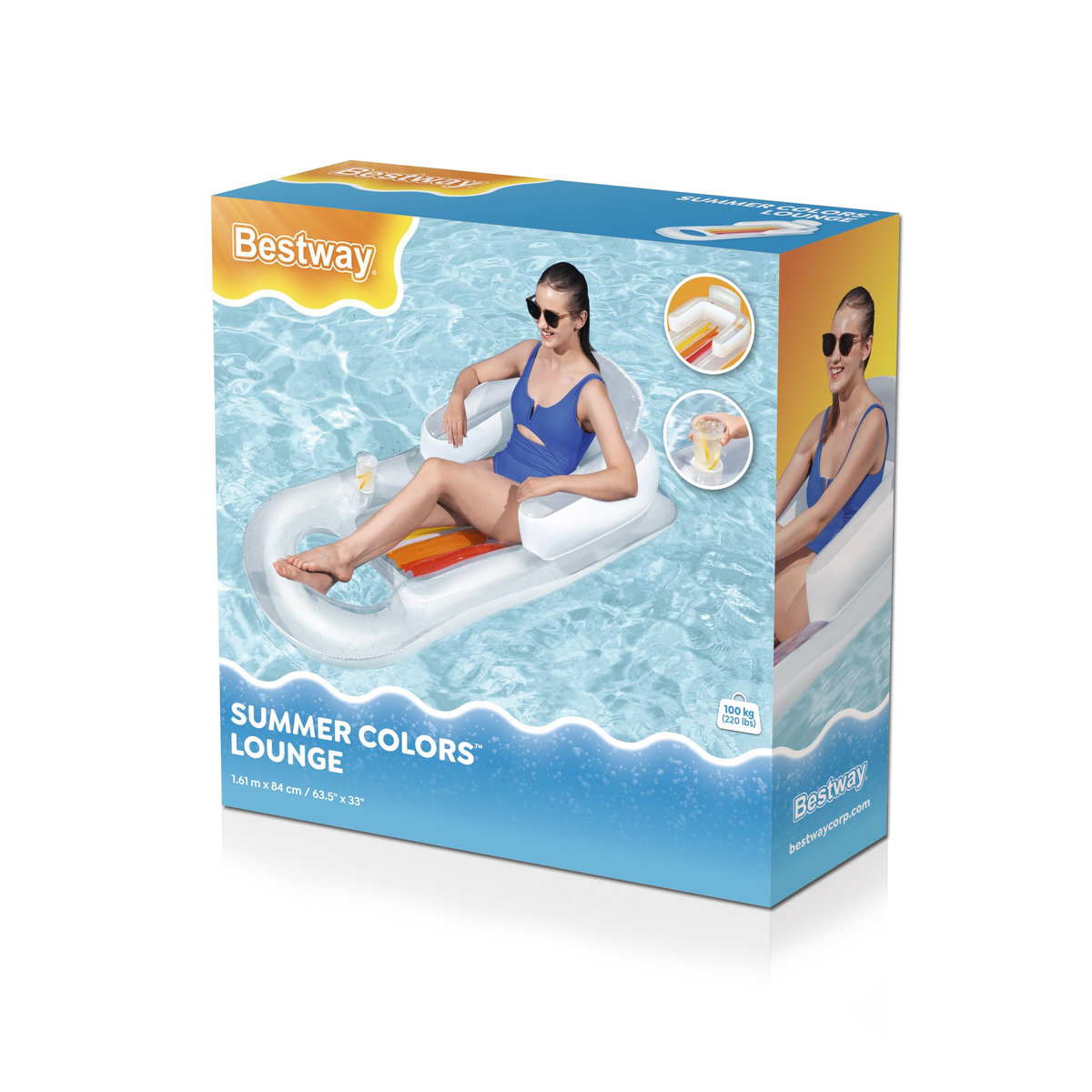 Colchoneta Inflable Con Respaldo +12 Bestway 43028
