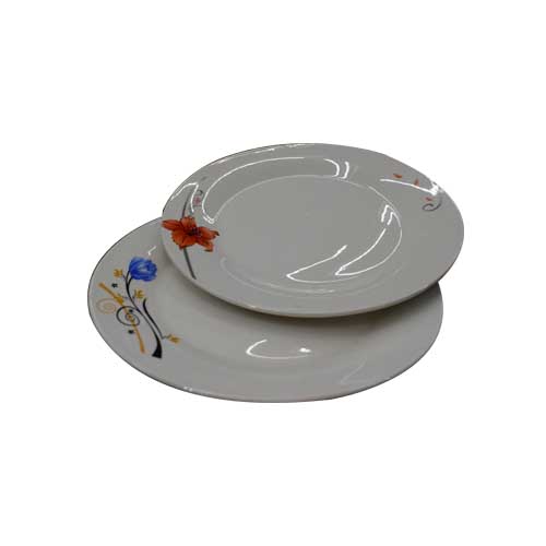 Platos Llanos 27cm Loza Redonda