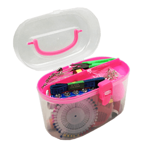 Costurero Cofre Oval Contiene 29 Piezas