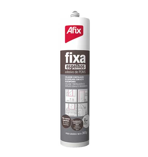 AFIX Sellador Fija Espejos 400Gr Silicona Adhesivo