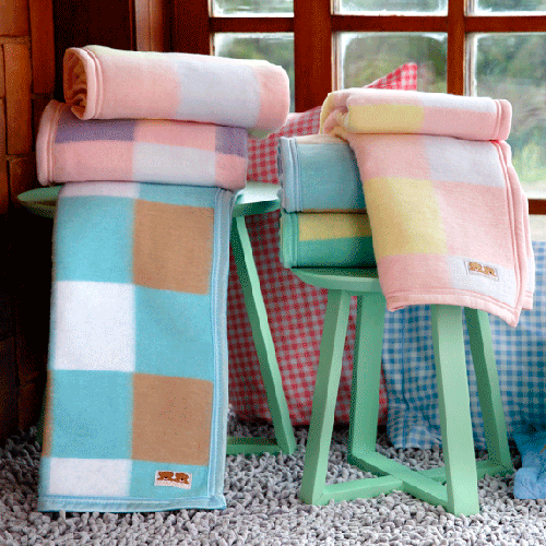 Frazadas 1 Plaza Dominó Infantil Bebé 0.90x1.10