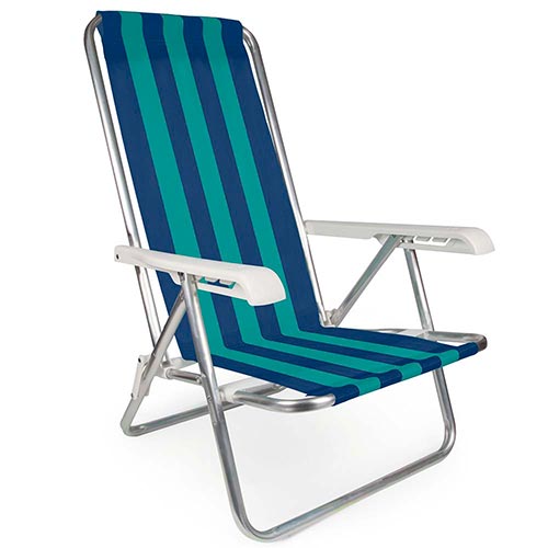Sillas Playeras 4 Posiciones Aluminio Mor