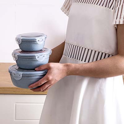 Set De Viandas 3 Piezas Redondo