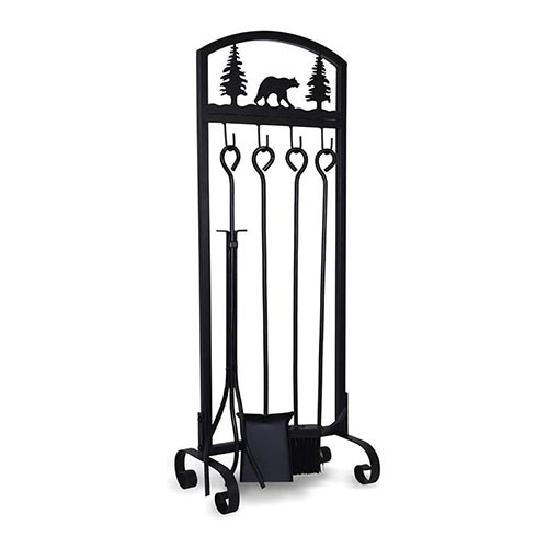 Set De Estufa A Leña 30x21x82cm.