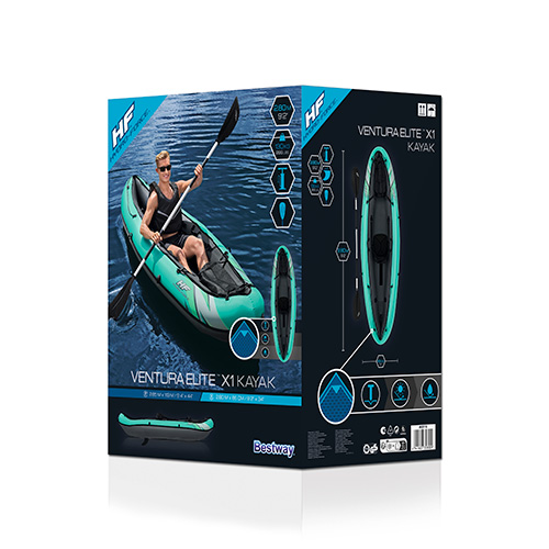 Kayak Inflable Ventura 1P Con Remo Bestway 65118