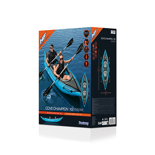 Kayak Inflable Champion 2P Con Remos Bestway 65131