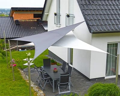 Toldo Vela Triangular 4mt x 4mt x 4mt