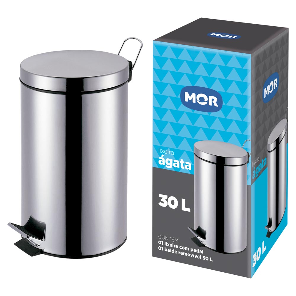 Papelera Línea Agata 30 Litros Mor