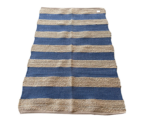 Alfombras De Yute y Algodón 100x150 Azul 4037