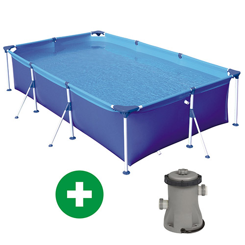 Combo Piscina Premium 3700lt Bomba 1249lt/h