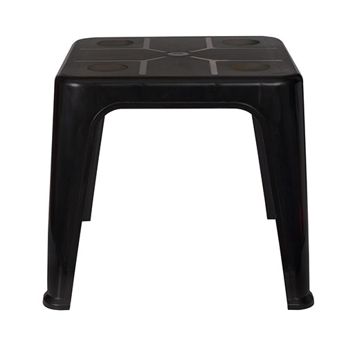 Mesa Plástica Auxiliar Con Porta Vasos Mor 51x51