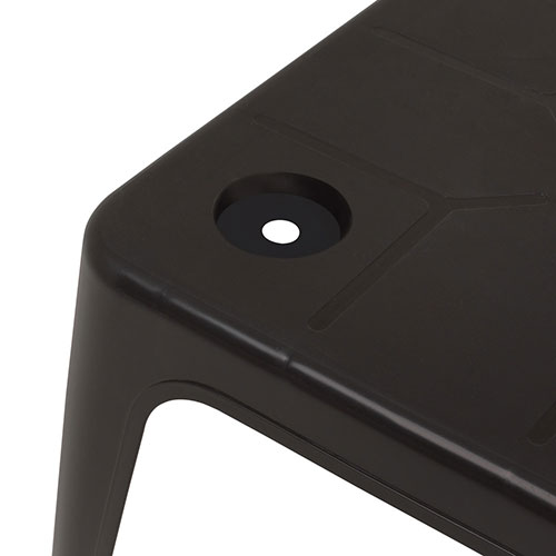 Mesa Plástica Auxiliar Con Porta Vasos Mor 51x51