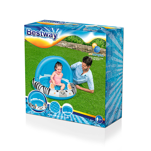 Piscina Infantil Safari Sun Con Techo +2 Bestway