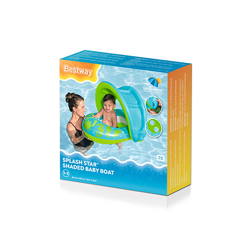 Bote Flotador Con Techo Bebé 1 a 2 Años Bestway