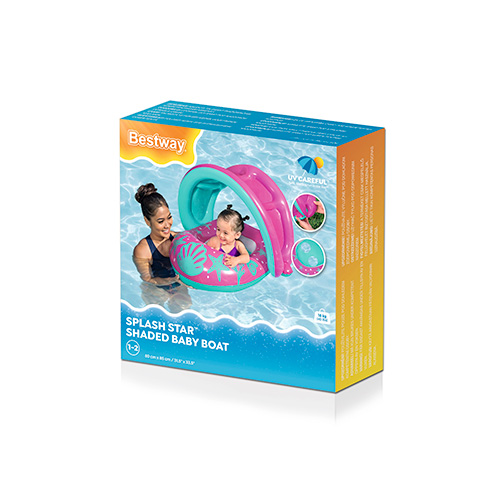 Bote Flotador Con Techo Bebé 1 a 2 Años Bestway