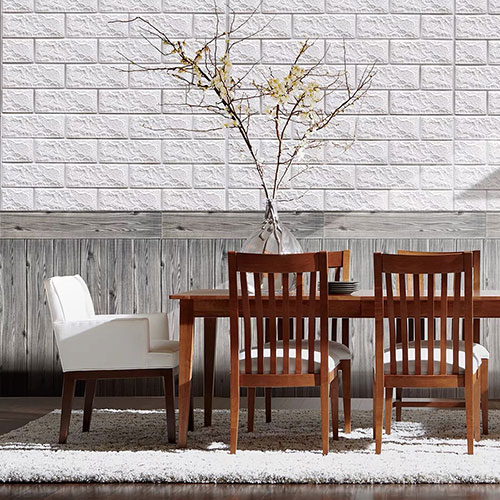 Placas 3D 70x77 De Pared Autoadhesivas Ladrillo