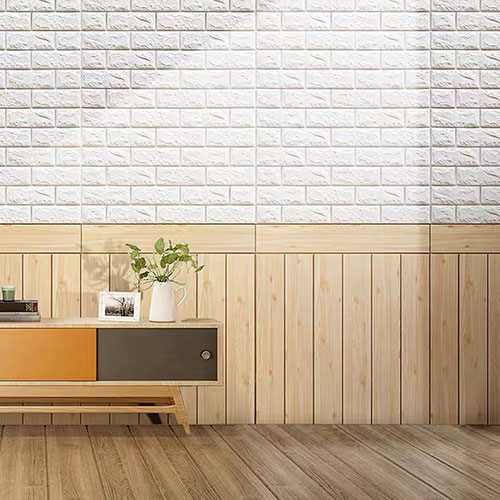 Placas 3D 70x77 De Pared Autoadhesivas Ladrillo