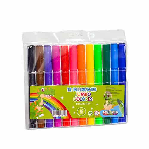 Marcadores Gruesos 12 Unidades