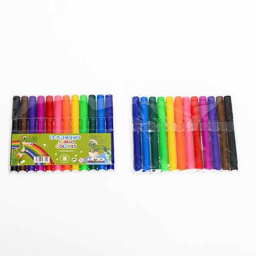 Marcadores Gruesos 12 Unidades