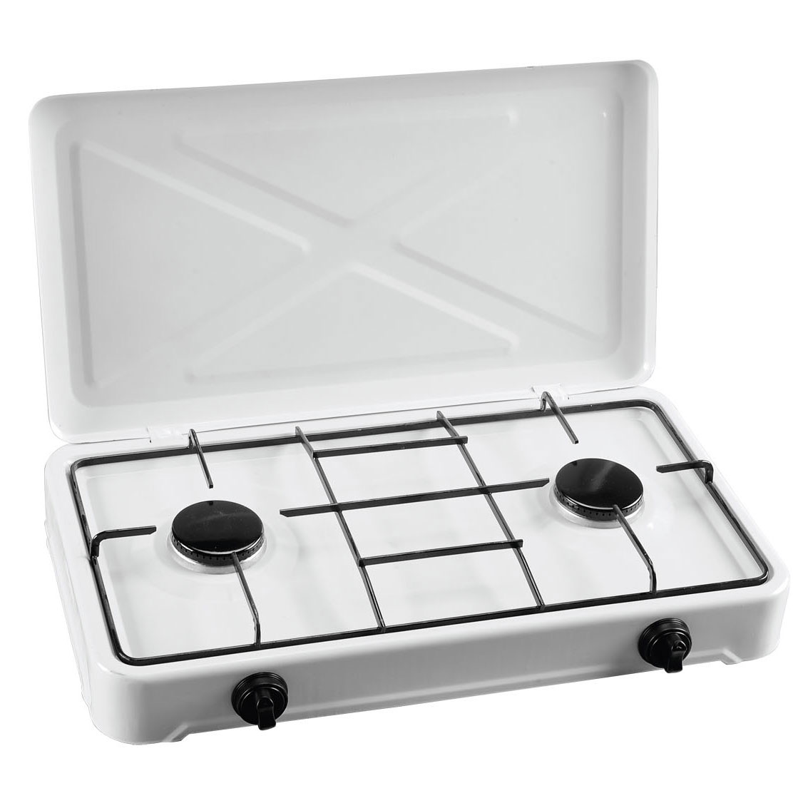 Anafes De 2 Quemadores A Gas Esmaltado Blanco