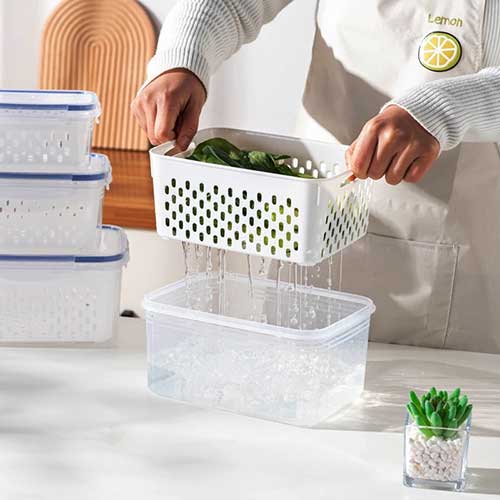 Set De 3 Viandas Con Rejilla