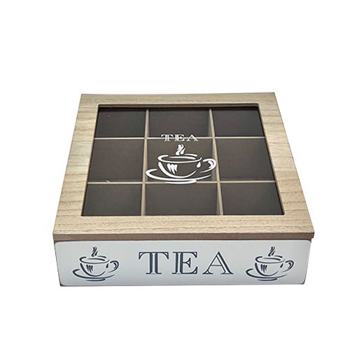 Cajas De Té 9 Divisiones Decorada Tea