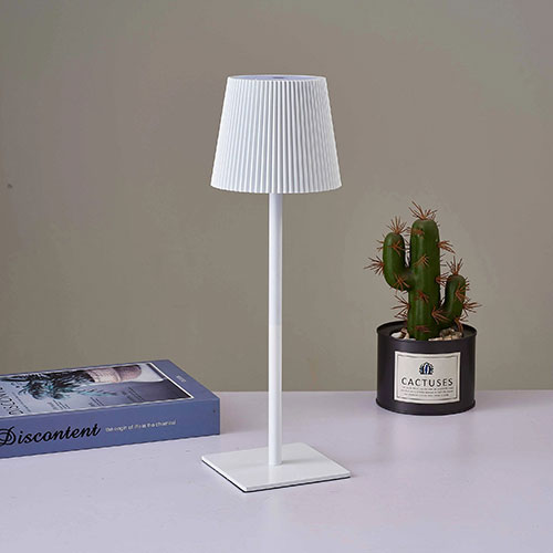 Lámpara De Mesa Táctil Estriada