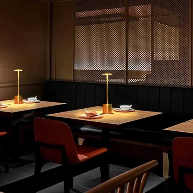 Lámpara De Mesa Táctil De Metal