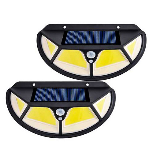 Aplique Luz Pared Interior Exterior Panel Solar