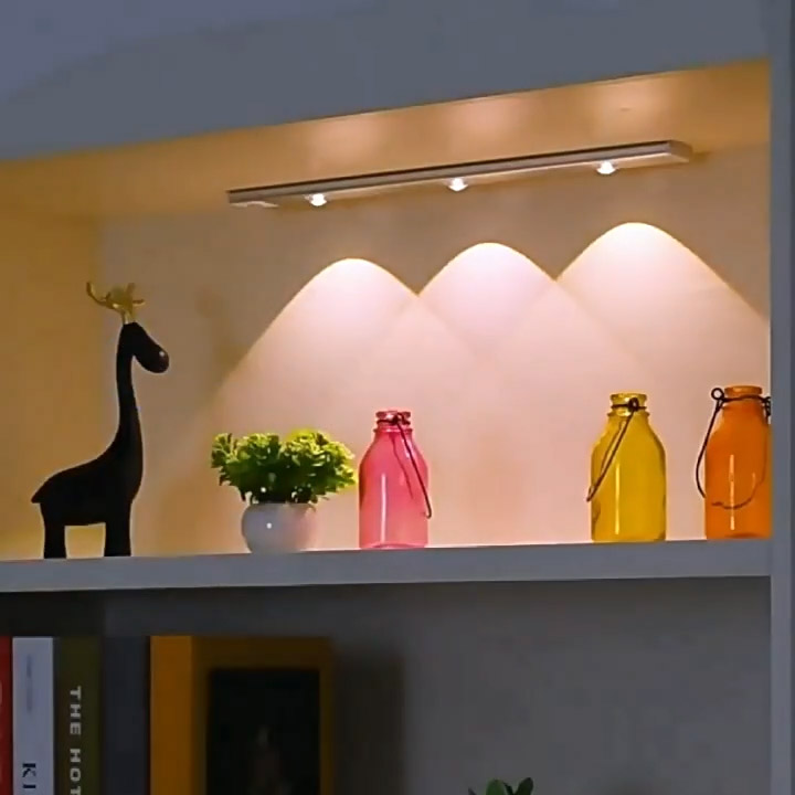 Barra Con Sensor Luminosa Led Recargable 3 Luces