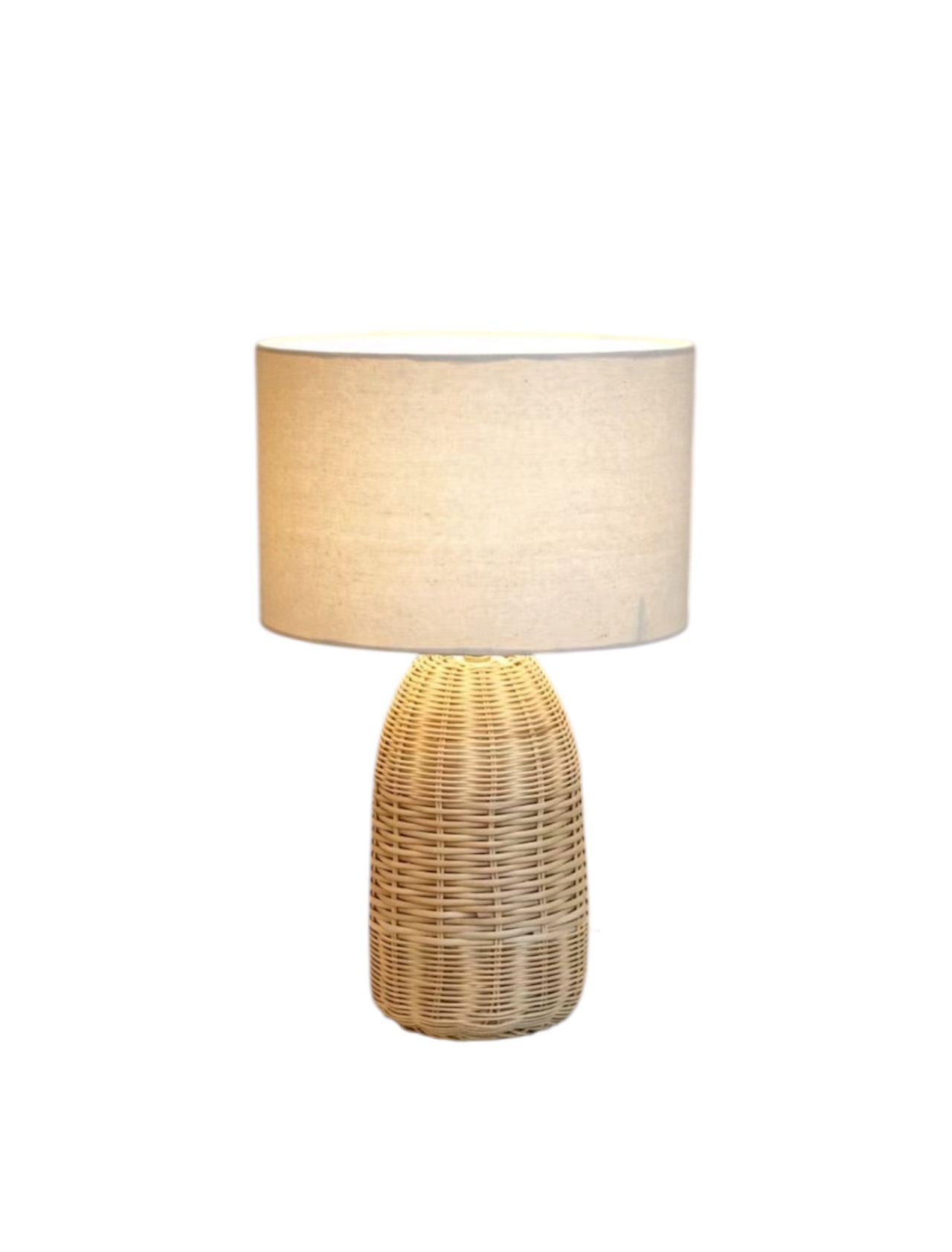 Lámpara De Mesa Rattan Natural