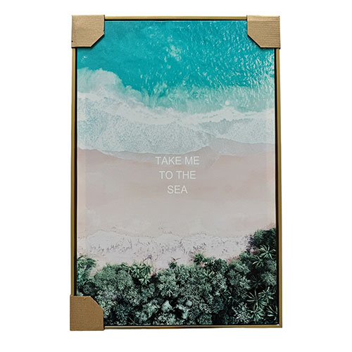 Cuadro Decorativo 40x60 Take Me Marco Dorado