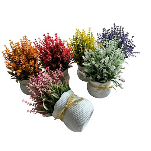 Planta Artificial Lavanda En Maceta