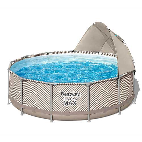 Piscina Estructural 11.133Lt Bestway Con Toldo