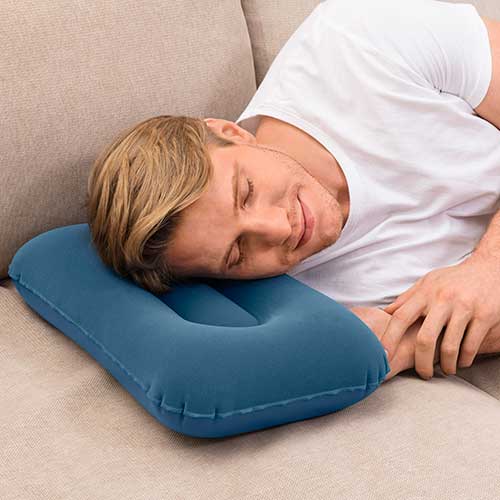 Almohada Inflable Aterciopelada Bestway 67121