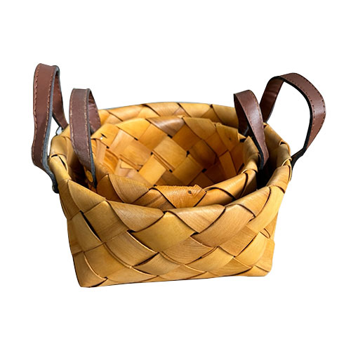 Canastos Cuadrados Con Asas Set x 2