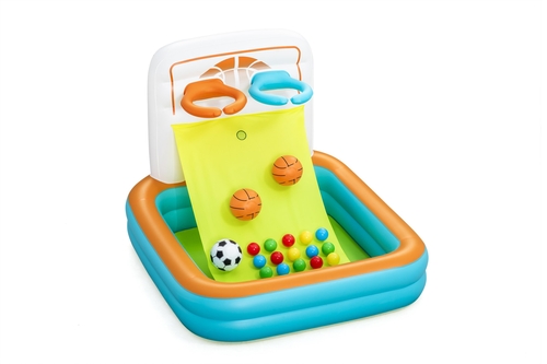 Centro de Juegos 3 en 1 Kick And Swish +2 Bestway