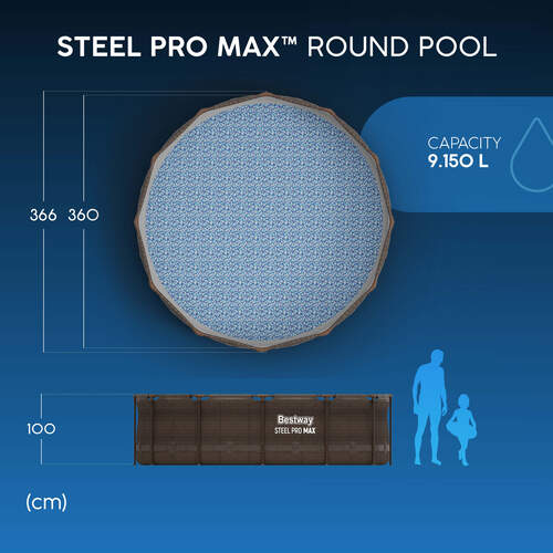Piscina Estructural 9150Lt Bestway 56709 Ratán