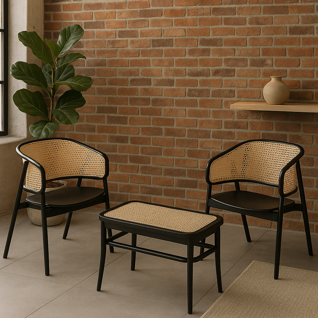 Juego De Living Tavush 2 Butacas + Mesa