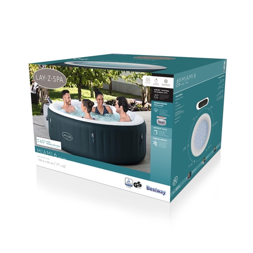 Lay-Z-Spa 6001D Miami Verde Bestway 6P 196x66 908L