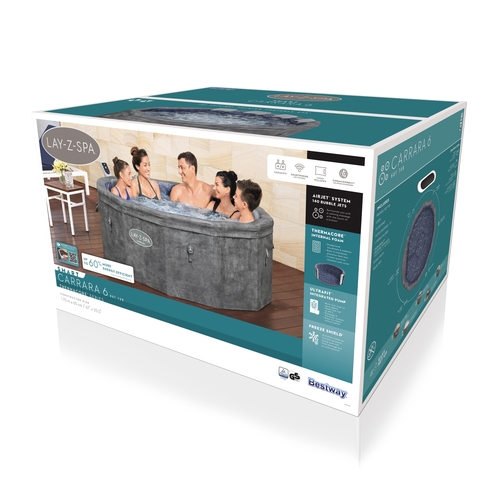 Lay-Z-Spa 6001V Carrara Bestway 6P 170x65