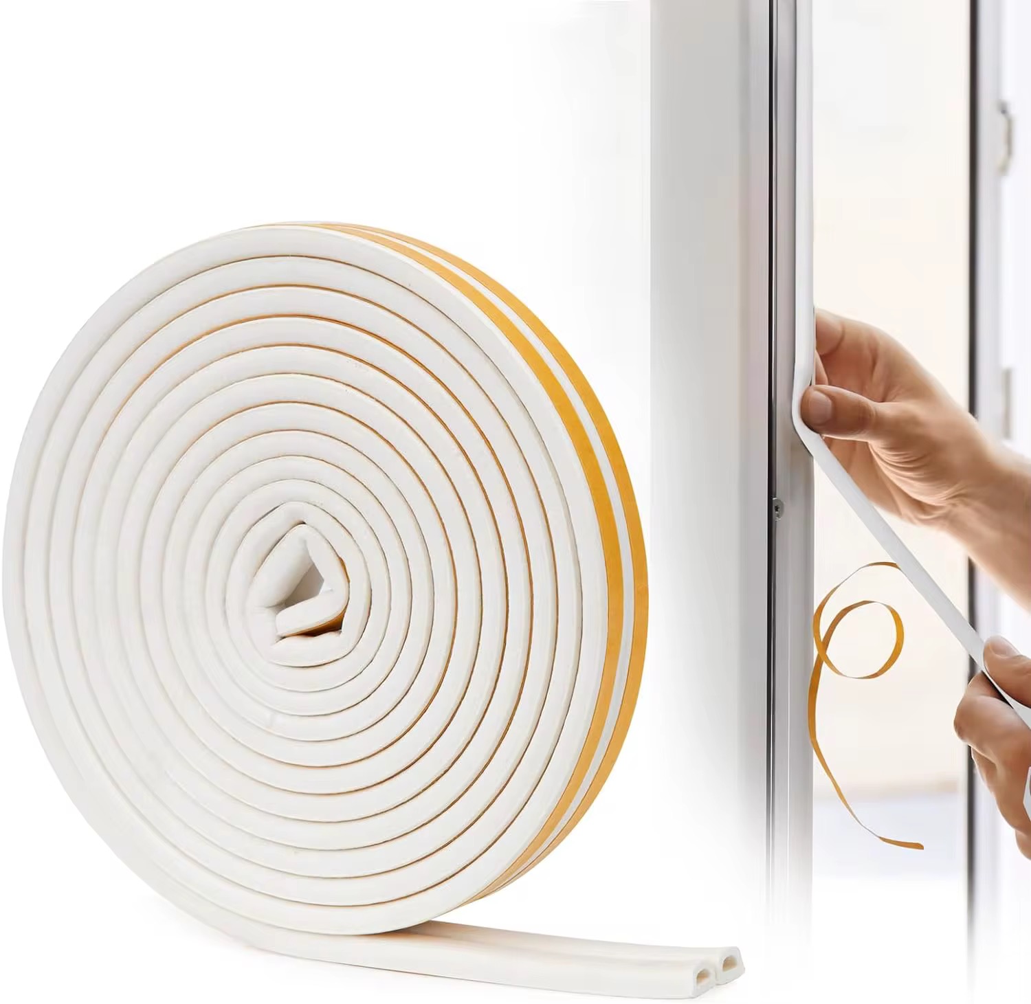 Burlete Adhesivo Blanco Rollo 6mt 9cm