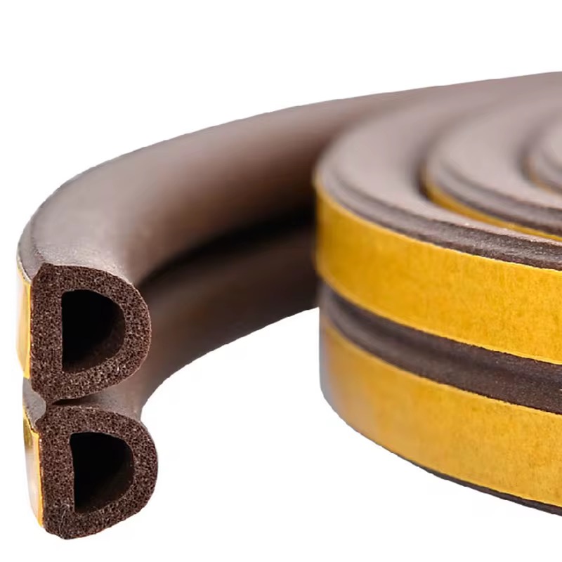 Burlete Adhesivo Marrón Rollo 6mt x 9cm
