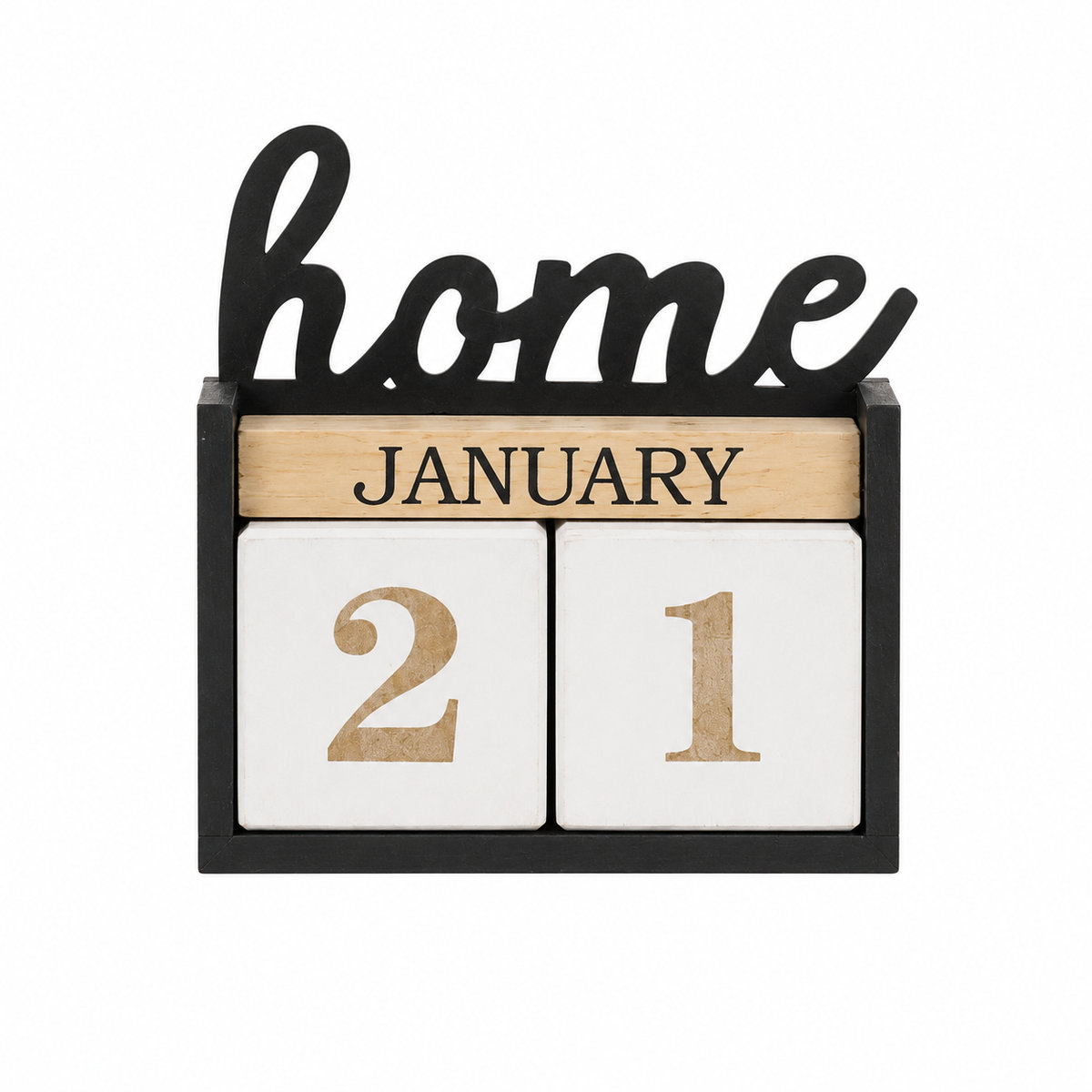 Adorno Almanaque Home Madera