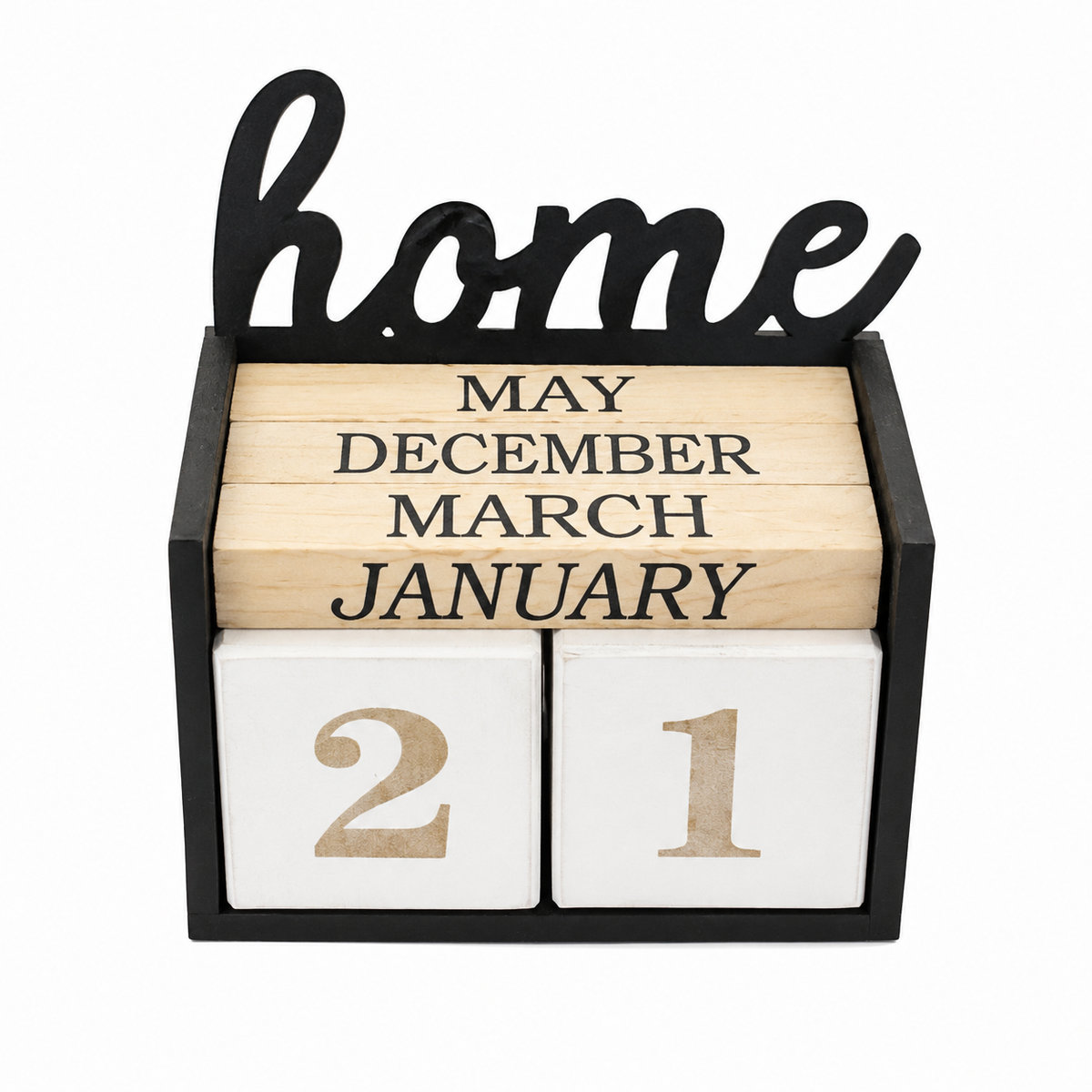 Adorno Almanaque Home Madera