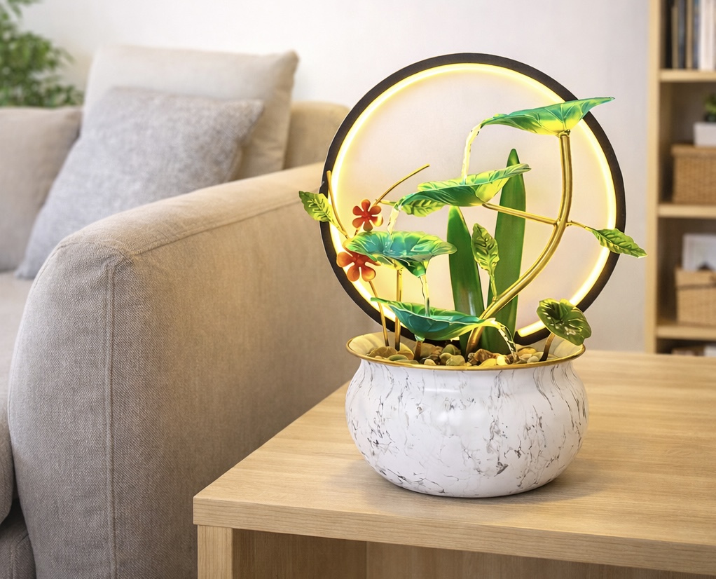 Fuente De Agua LED Blanca